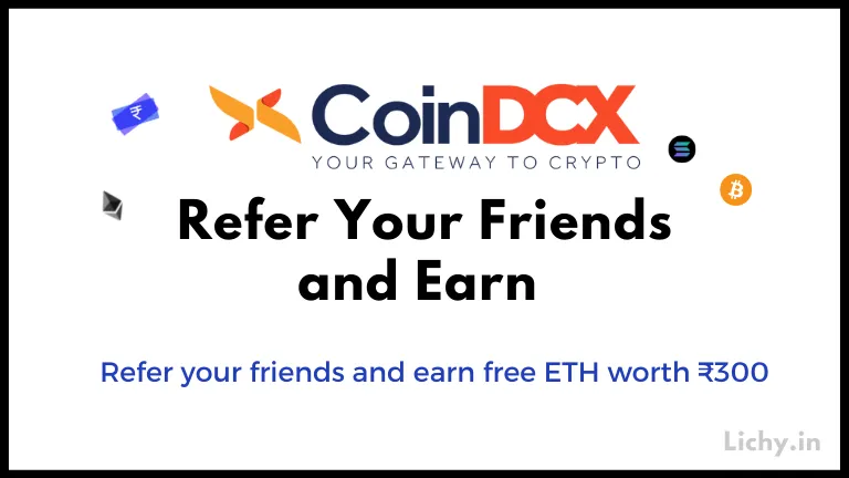 coindcx refer and earn 2022 free btc 300 rupees