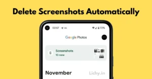 auto delete screenshots android