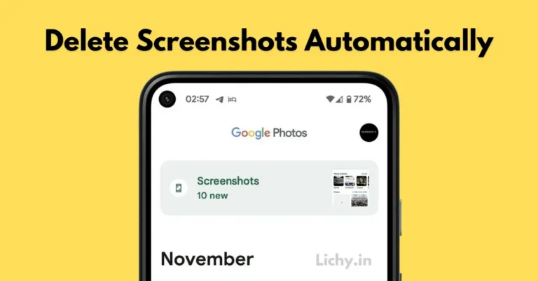 auto delete screenshots android